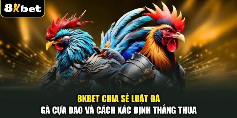 8KBET chia sẻ luật đá gà cựa dao và cách xác định thắng thua