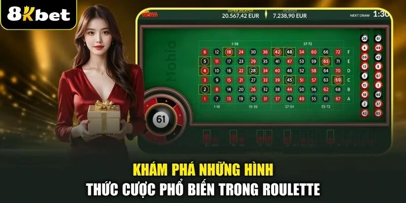 Khám phá những hình thức cược phổ biến trong Roulette