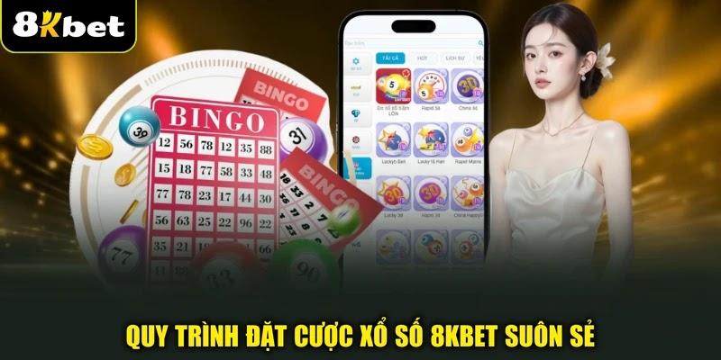 Quy trình đặt cược xổ số 8KBET suôn sẻ